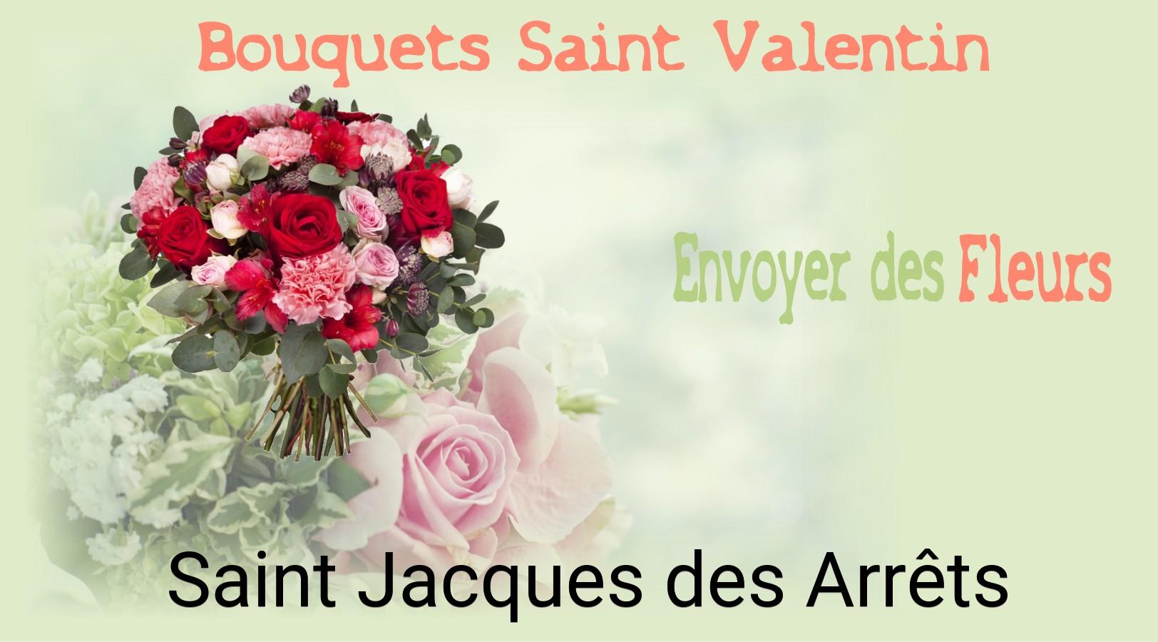 Roses de Saint-Valentin livrées à Saint-Jacques-des-Arrêts